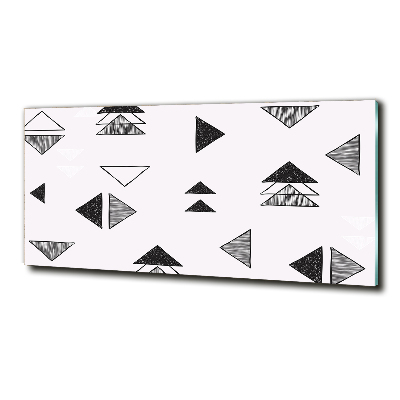 Glasbild Dreieckshintergrund