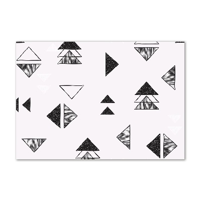 Glasbild Dreieckshintergrund