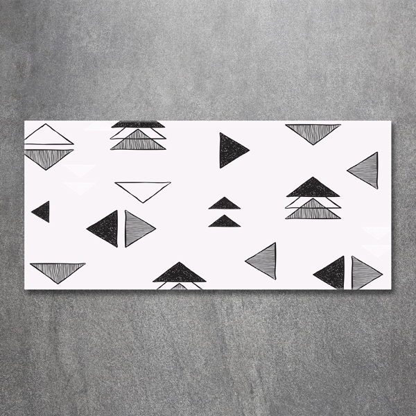 Glasbild Dreieckshintergrund