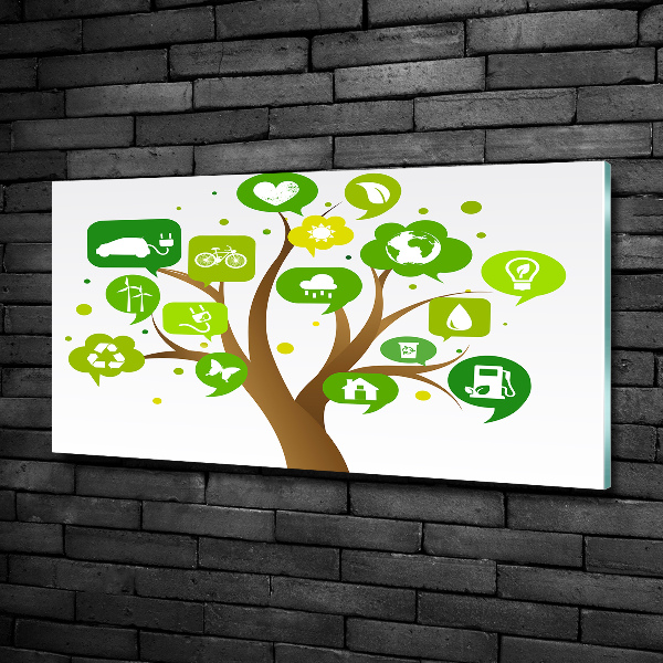 Bild auf glas Ökologischer Baum