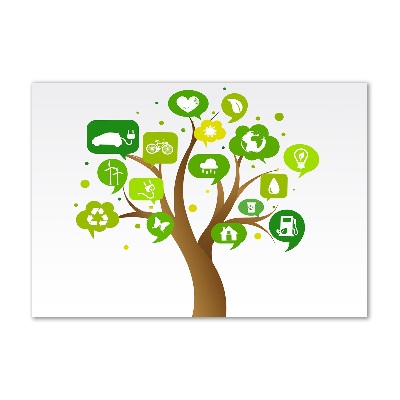 Bild auf glas Ökologischer Baum
