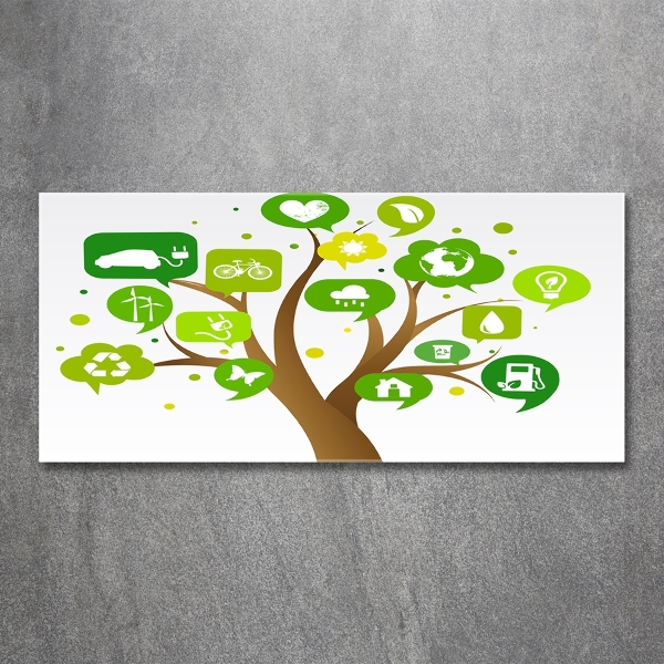 Bild auf glas Ökologischer Baum