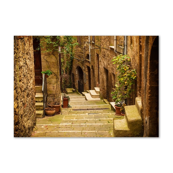 Glasbild Italienische Straßen