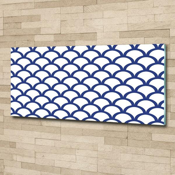 Foto glasbild Maritimer Hintergrund