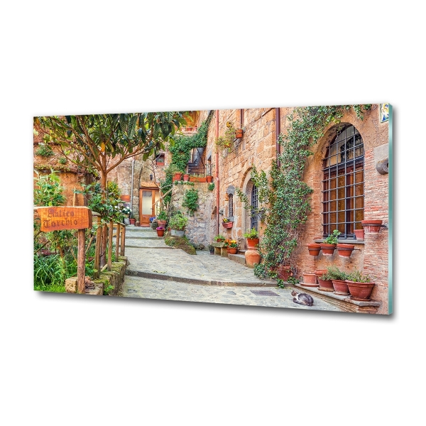 Glasbild Italienische Straßen