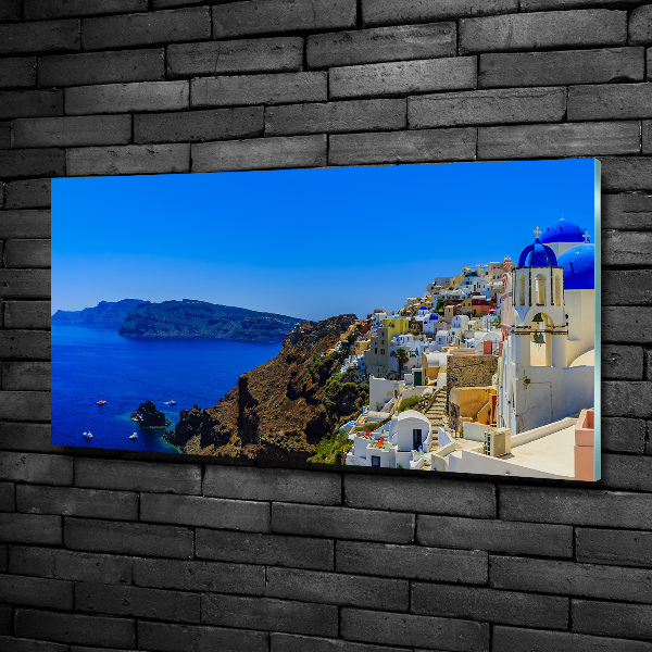 Foto glasbild Santorini, Griechenland