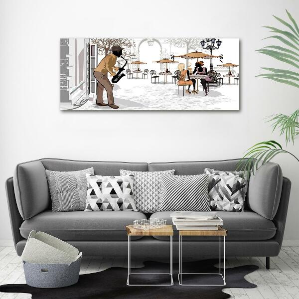 Bild auf glas Straßenmusiker