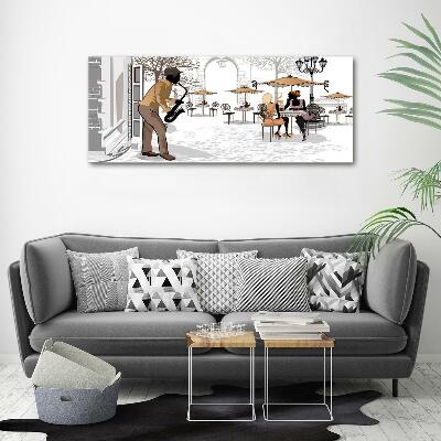 Bild auf glas Straßenmusiker