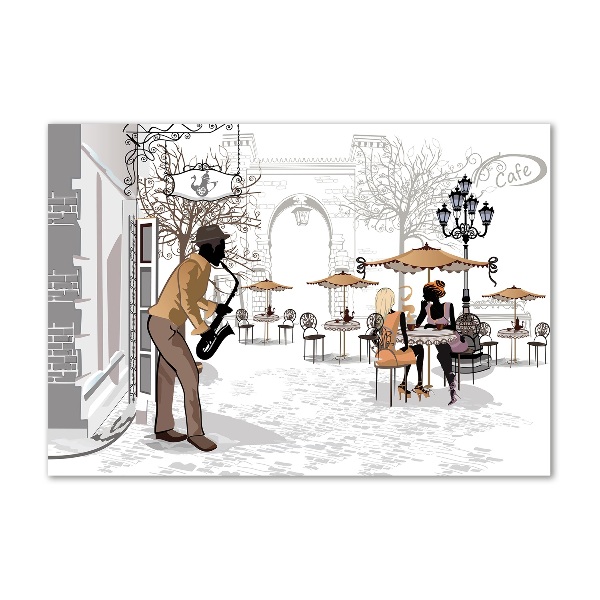 Bild auf glas Straßenmusiker