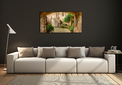 Glasbild Italienische Straßen