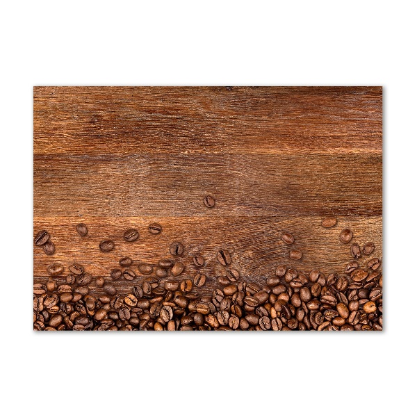 Foto glasbild Kaffeebohnen