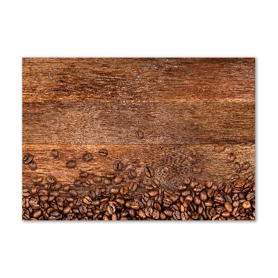 Foto glasbild Kaffeebohnen