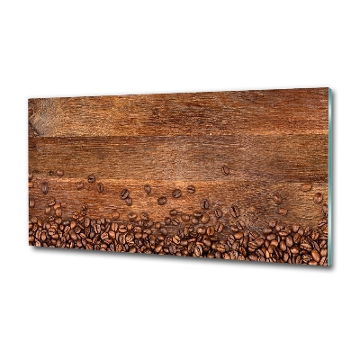 Foto glasbild Kaffeebohnen