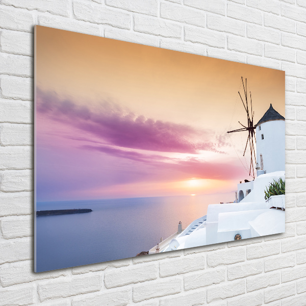 Foto glasbild Santorini, Griechenland