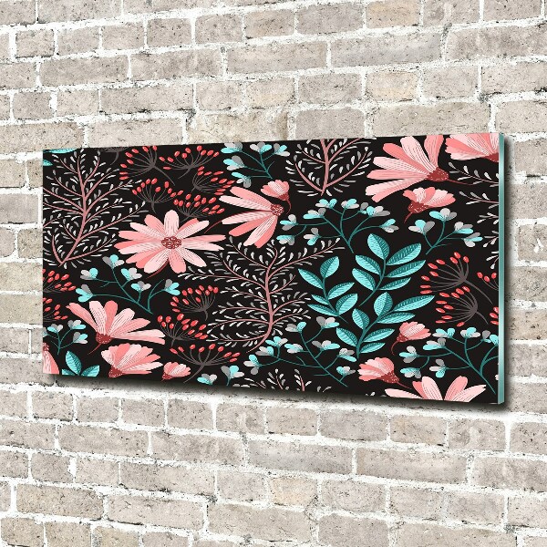 Bild auf glas Frühlingsblumen