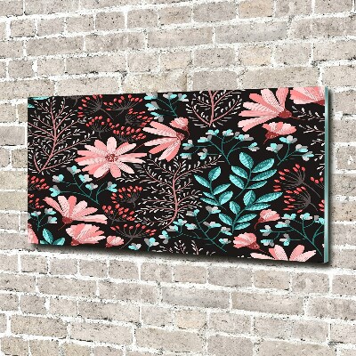 Bild auf glas Frühlingsblumen