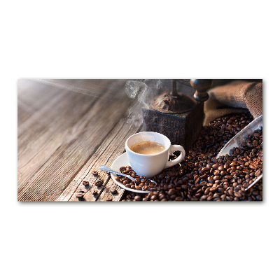 Foto glasbild Morgenkaffee