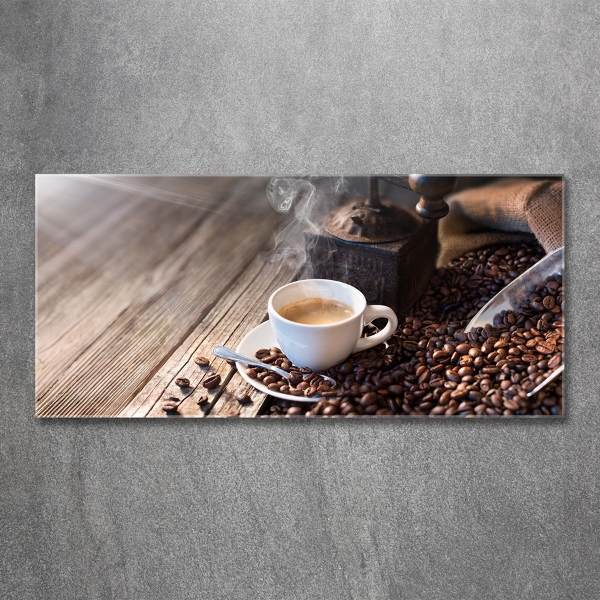 Foto glasbild Morgenkaffee