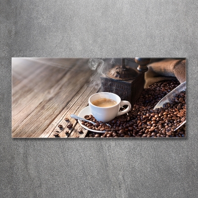 Foto glasbild Morgenkaffee