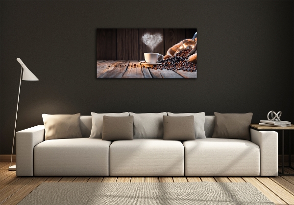 Bild auf glas Eine Tasse Kaffee