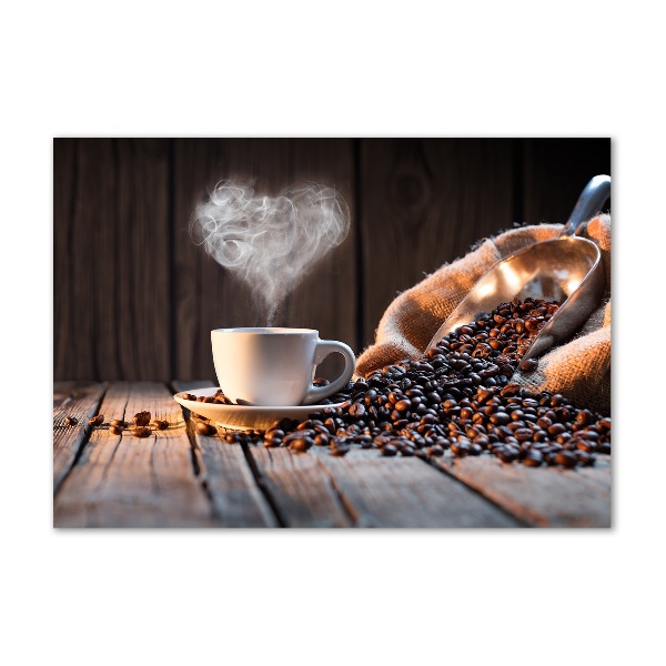 Bild auf glas Eine Tasse Kaffee