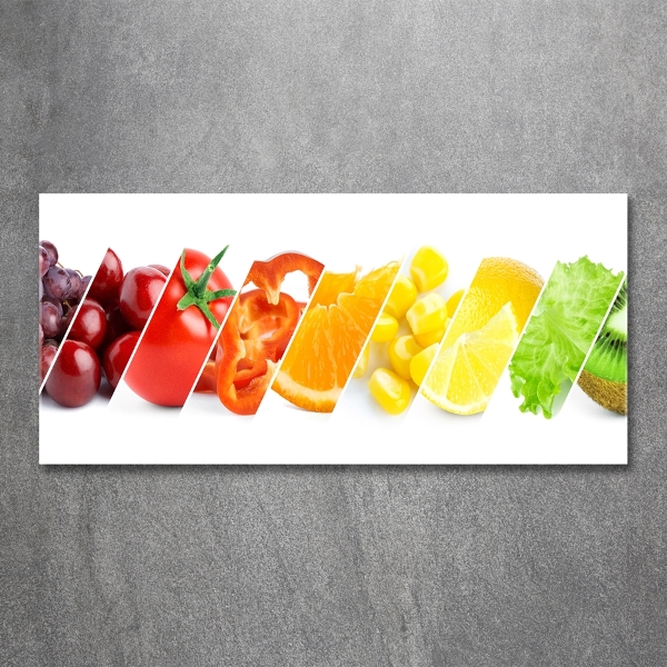 Foto glasbild Obst und Gemüse