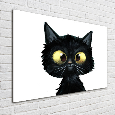 Foto glasbild Katzenillustration