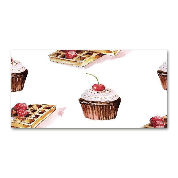 Foto glasbild Nachtisch