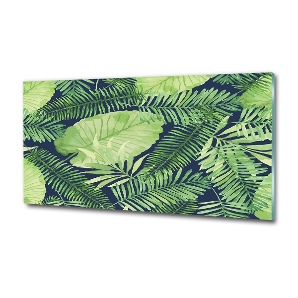 Foto glasbild Tropische Blätter