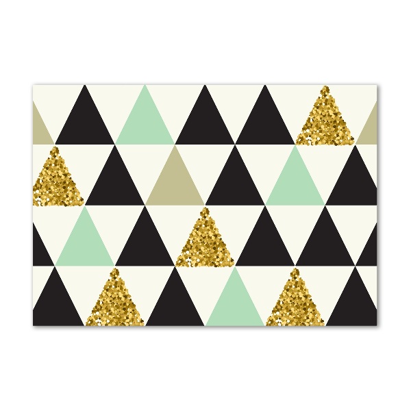 Glasbild Bunte Dreiecke