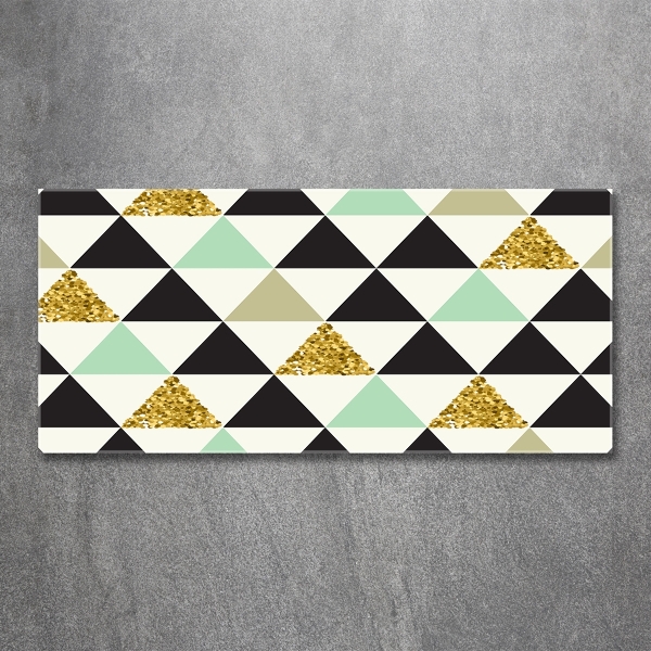 Glasbild Bunte Dreiecke