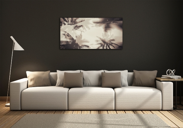 Glasbild Palmen