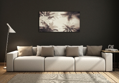 Glasbild Palmen