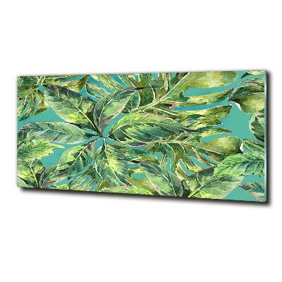 Foto glasbild Tropische Blätter