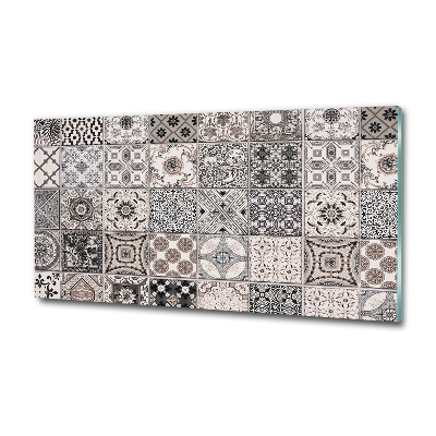 Foto glasbild Keramikfliesen