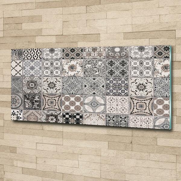 Foto glasbild Keramikfliesen