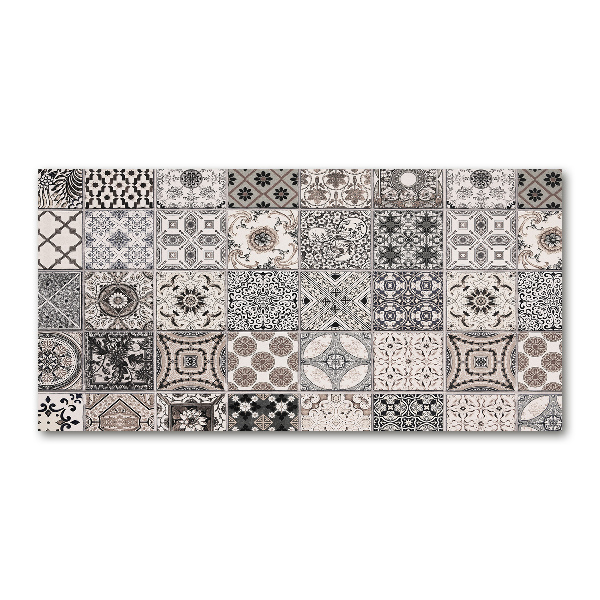 Foto glasbild Keramikfliesen