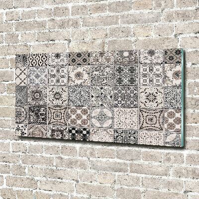 Foto glasbild Keramikfliesen