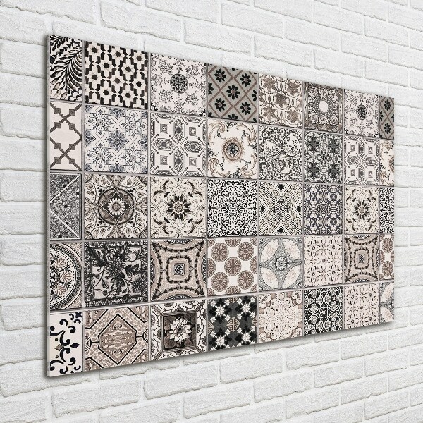 Foto glasbild Keramikfliesen