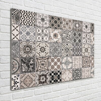 Foto glasbild Keramikfliesen