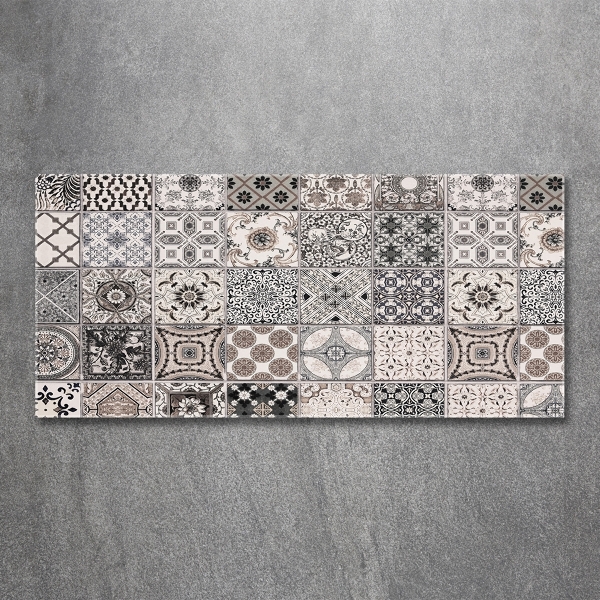 Foto glasbild Keramikfliesen