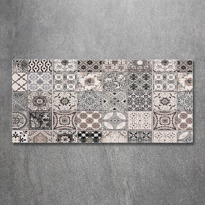 Foto glasbild Keramikfliesen