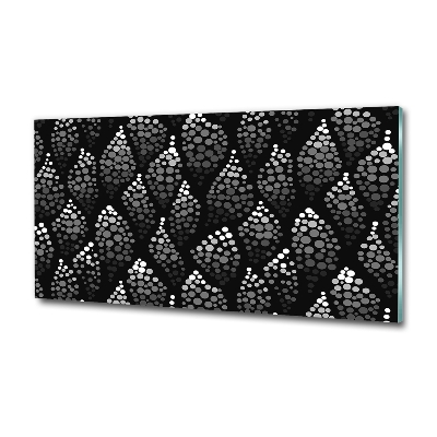 Bild auf glas Schwarze und weiße Punkte