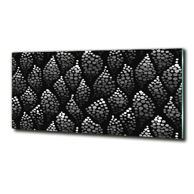 Bild auf glas Schwarze und weiße Punkte