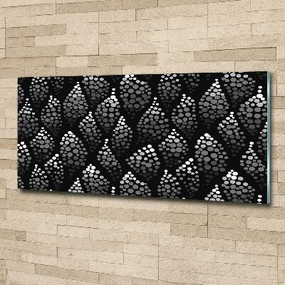 Bild auf glas Schwarze und weiße Punkte