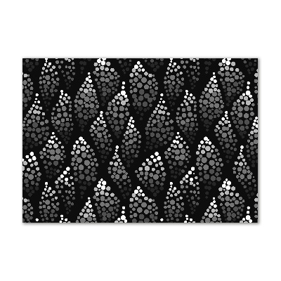 Bild auf glas Schwarze und weiße Punkte