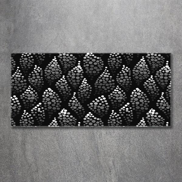 Bild auf glas Schwarze und weiße Punkte