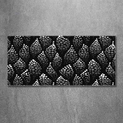 Bild auf glas Schwarze und weiße Punkte