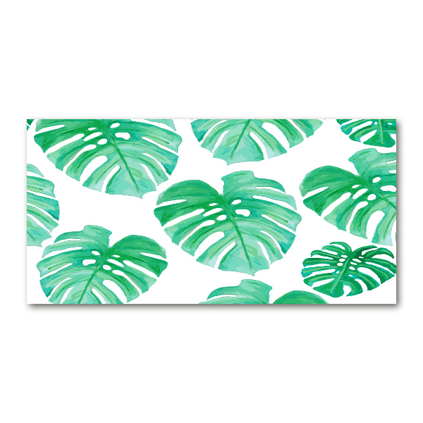 Glasbild Monstera