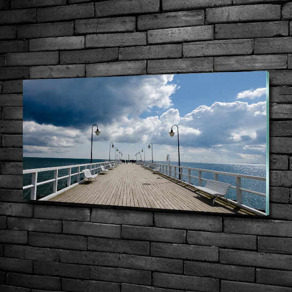 Foto glasbild Pier in Orłowo